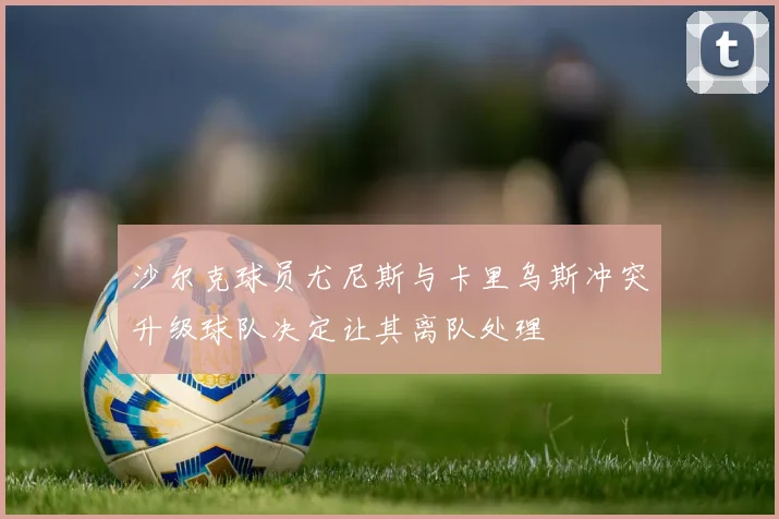 沙尔克球员尤尼斯与卡里乌斯冲突升级球队决定让其离队处理